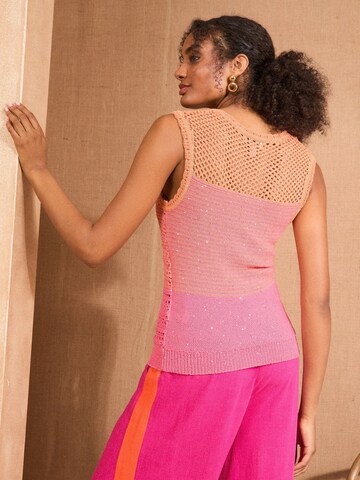 love & roses Gebreide top in Roze