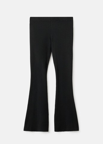 MANGO TEEN Flared Pants 'Sweatp' in Black