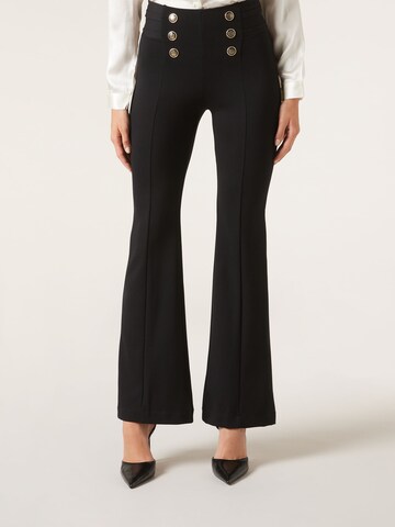 CALZEDONIA Flared Hose 'SAILOR' in Schwarz