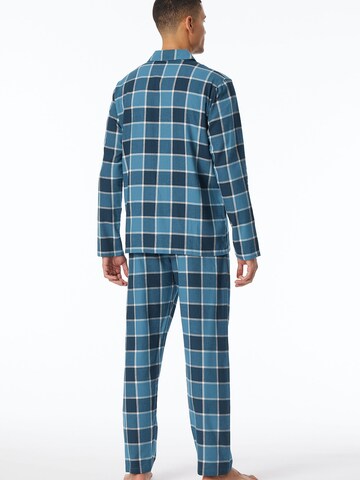 Pyjama long ' Selected Premium Warming ' SCHIESSER en bleu