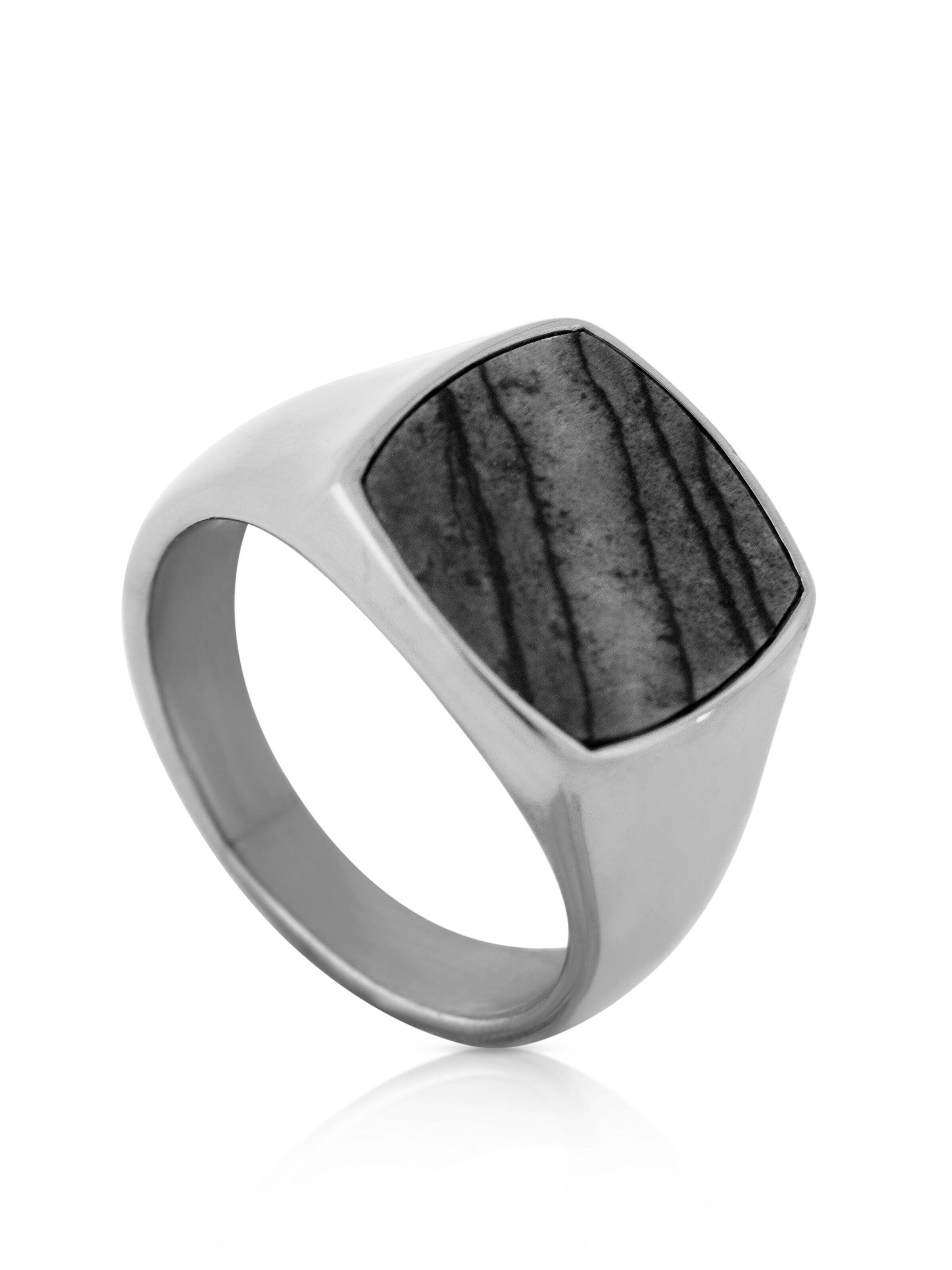Akitsune Ring 'Opul' in Silver: front