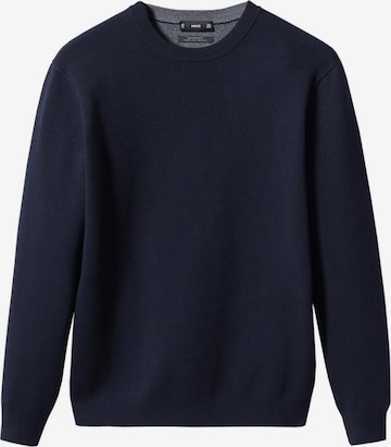 MANGO MAN Sweater 'Luxus' in Blue: front