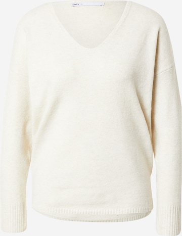 ONLY Sweater 'Rica' in Beige: front