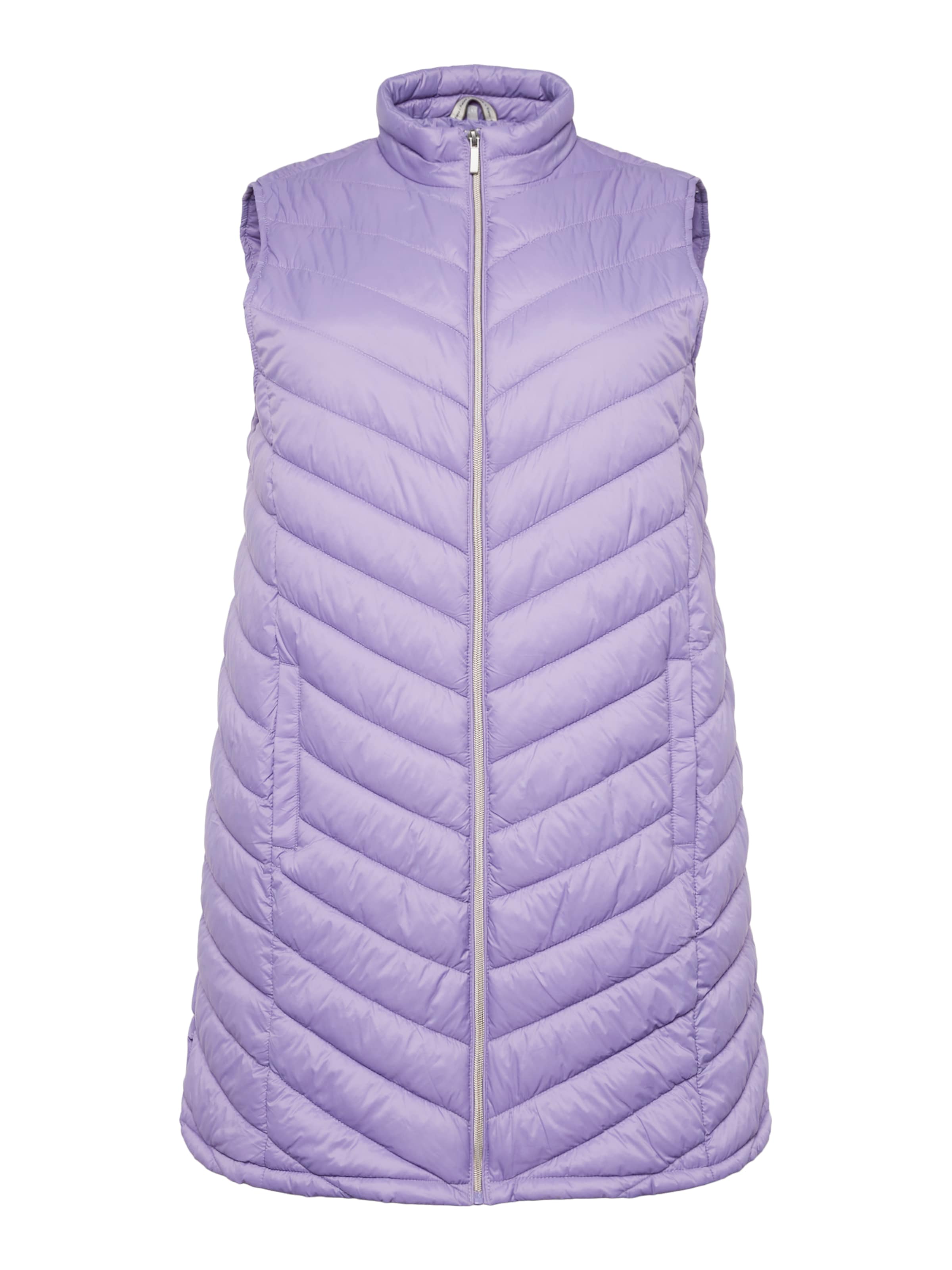 Fransa Curve Weste in flieder, Produktansicht