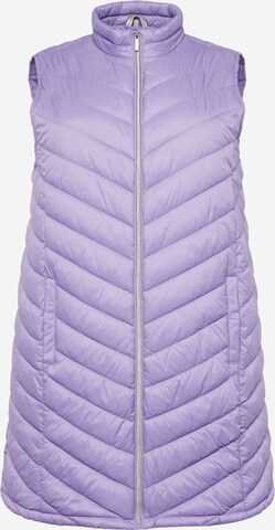 Fransa Vest in Purple: front