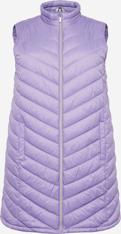 Fransa Vest in Purple: front