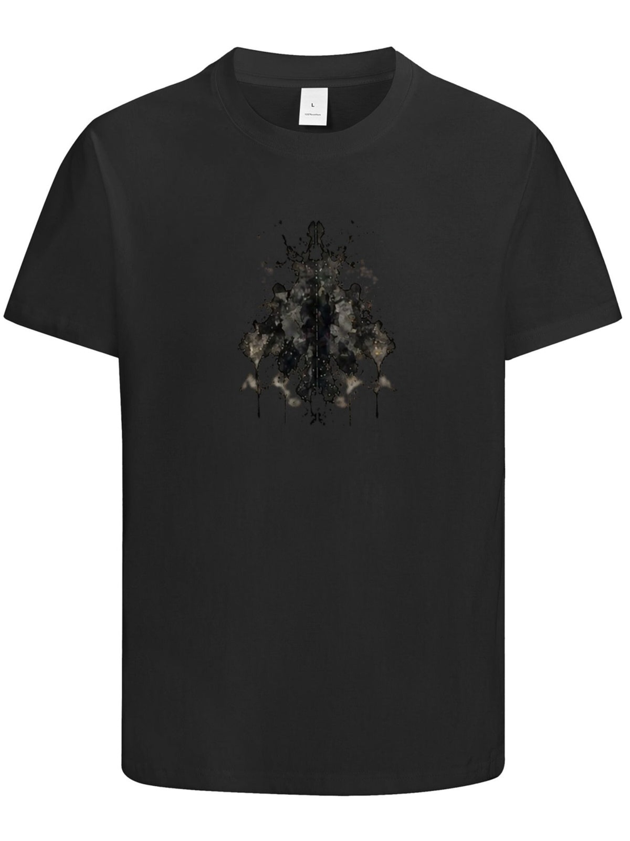 HUSKSWARE Shirt 'Grafik'‌‌‌‌‌‌‌‌‌ in Schwarz: Vorderseite