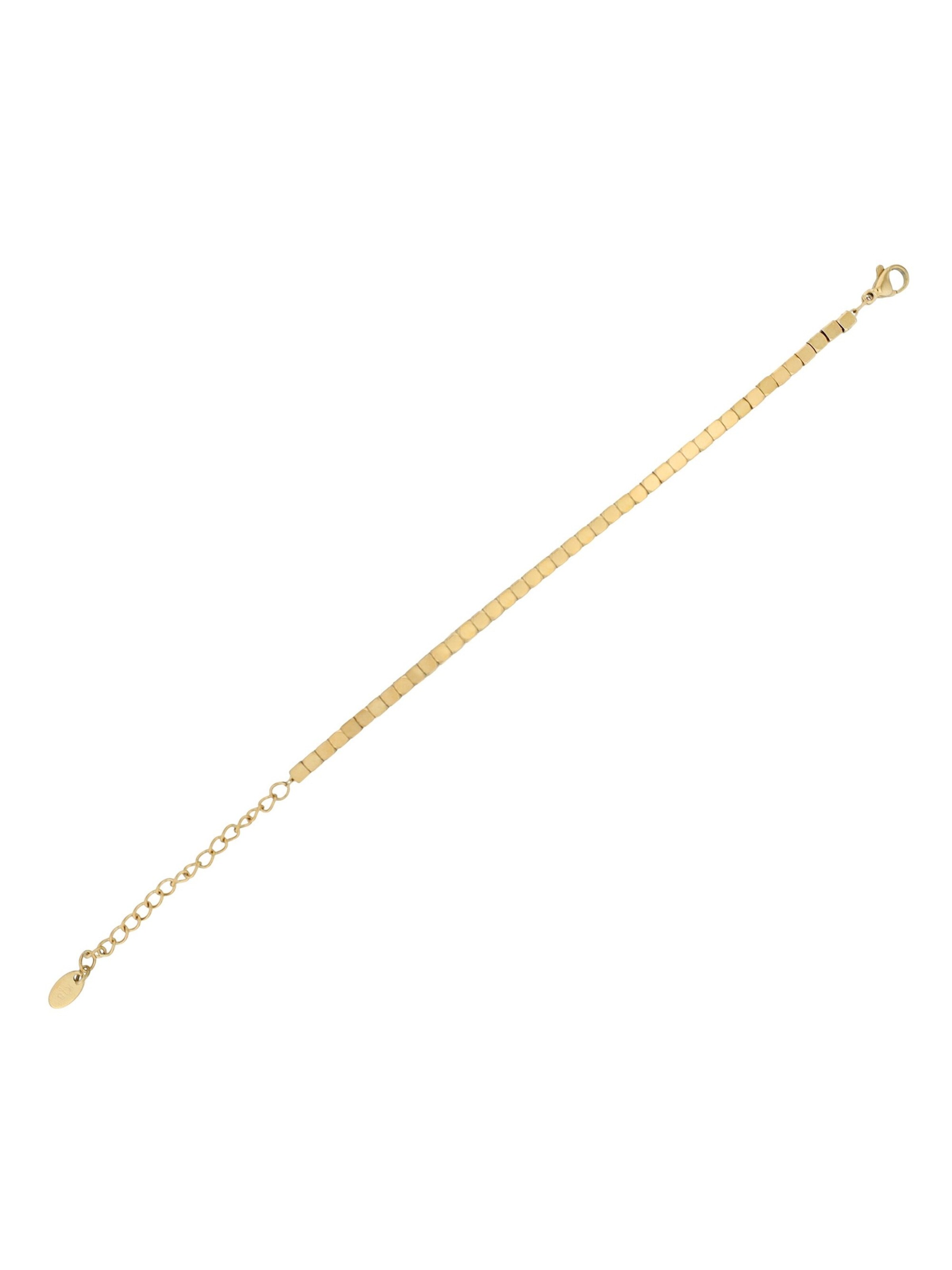 Akzent Bracelet 'Cube, langlebig' in Gold