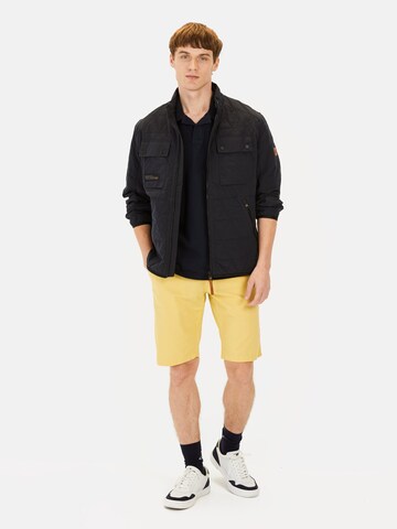 CAMEL ACTIVE Regular Chinoshorts aus Baumwolle mit Stretch in Gelb
