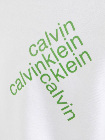 Calvin Klein Jeans Mikina - Biela