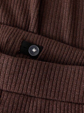 NAME IT - Pierna ancha Pantalón en marrón