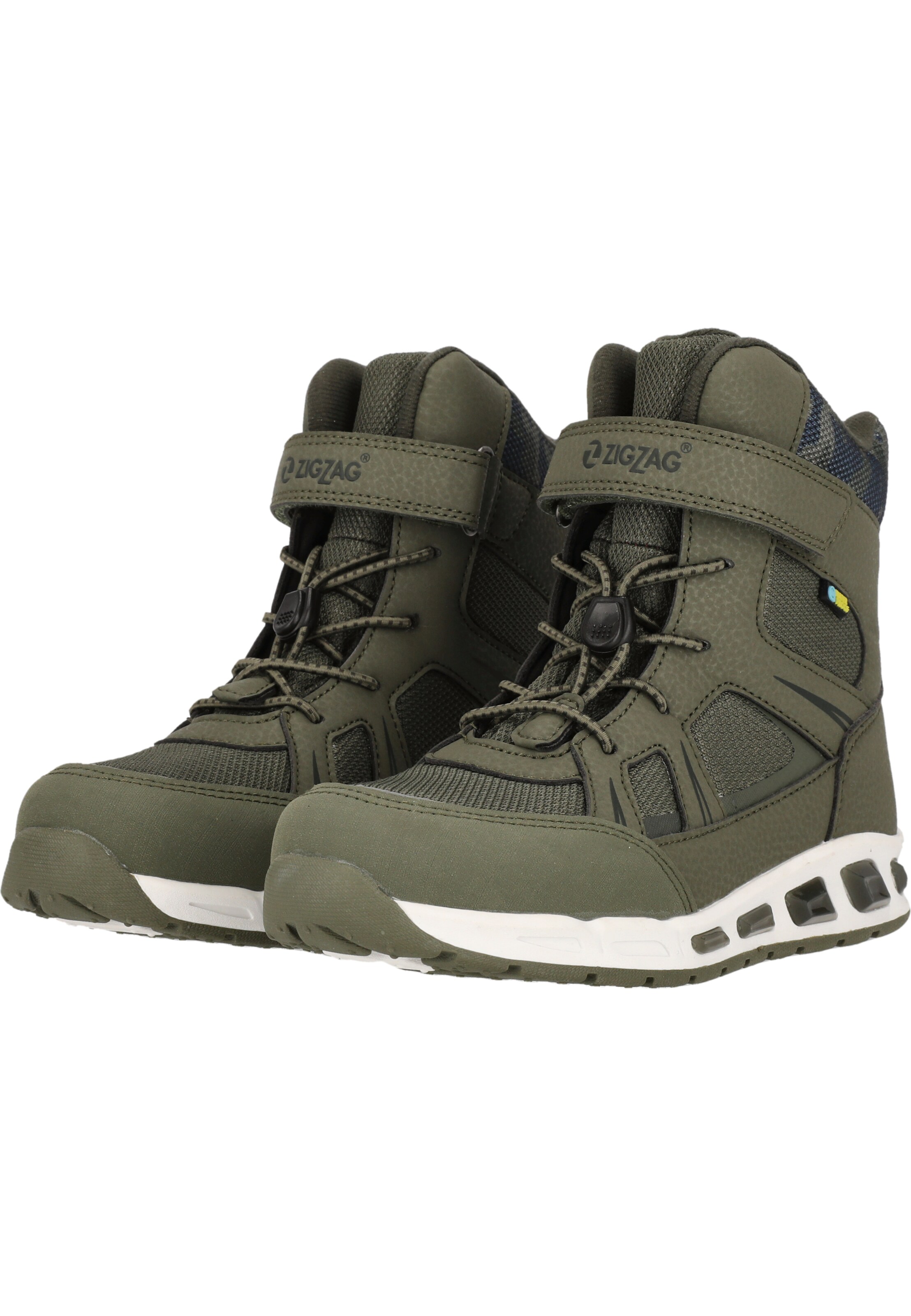 ZigZag Snow Boots 'Clementu' in Green