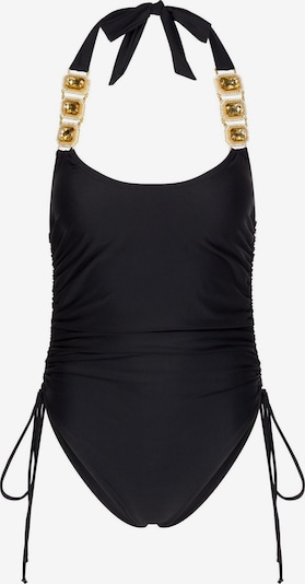 Moda Minx Badeanzug 'Boujee' in L in gold / schwarz / weiß, Produktansicht