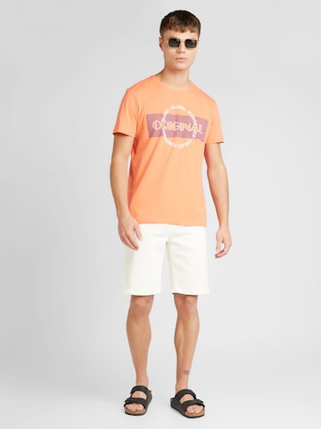 BLEND - Camiseta en naranja