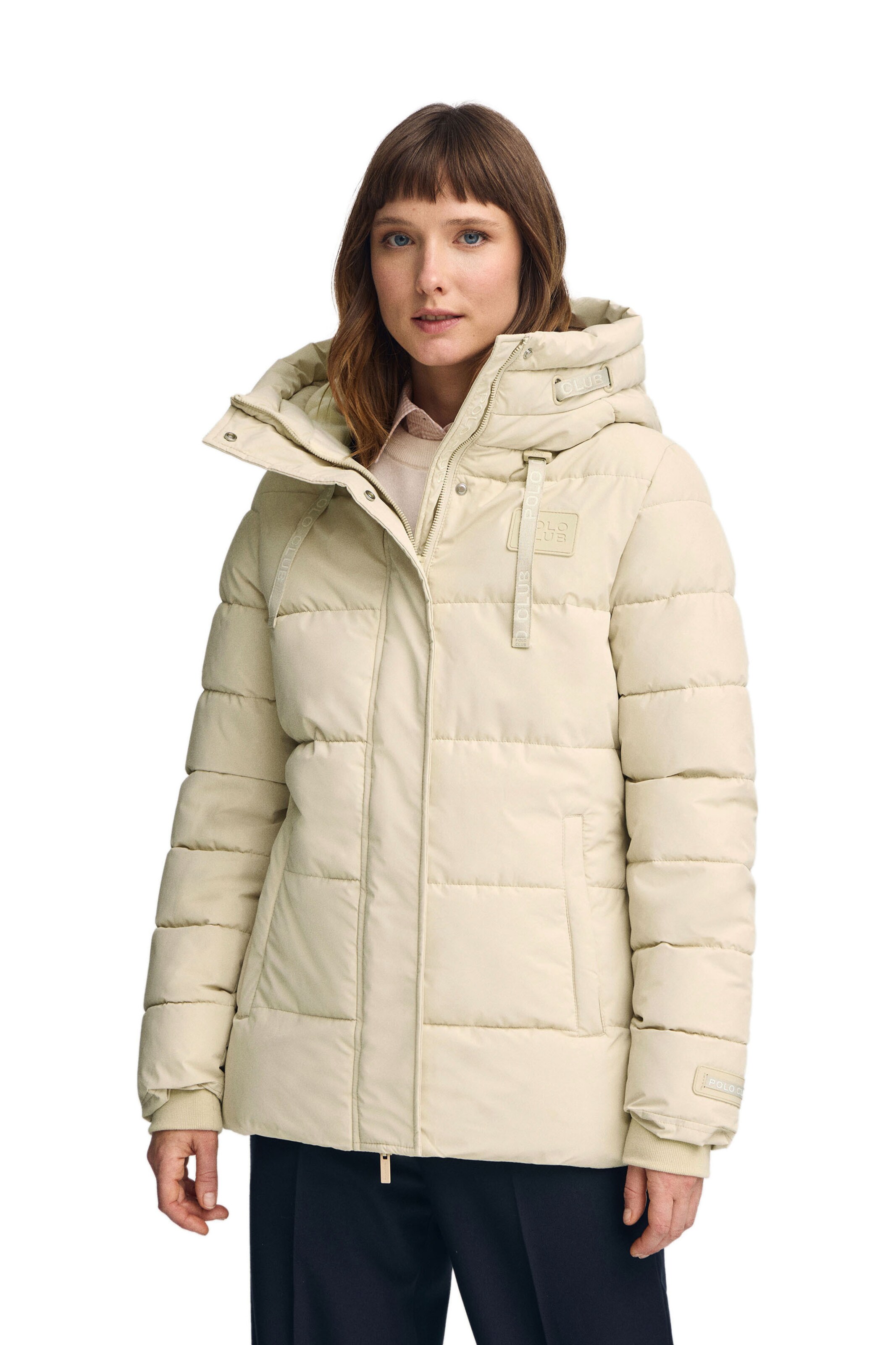 Polo Club Steppjacke in Beige: Vorderseite