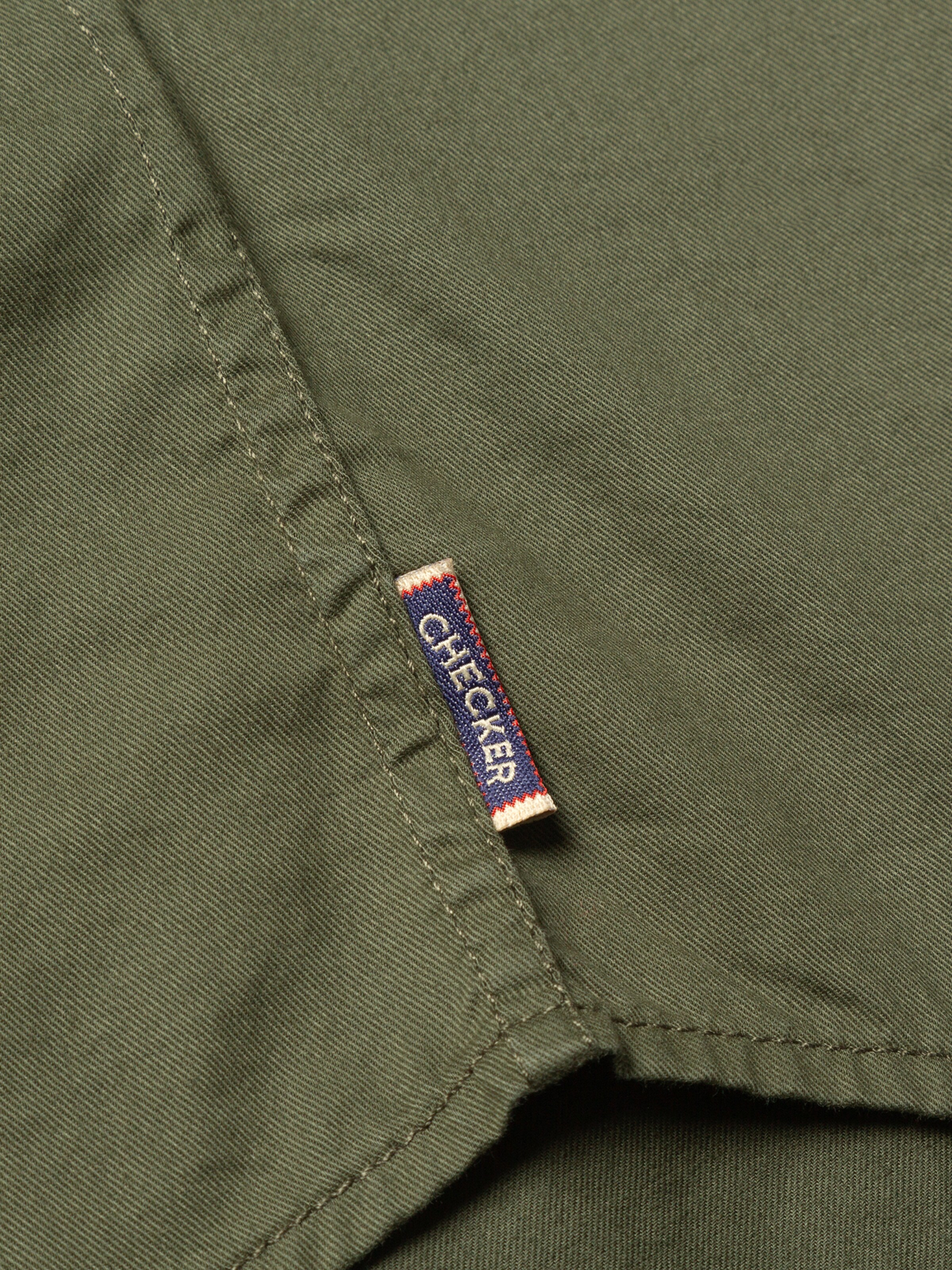 Checker Regular fit Button Up Shirt ' Dynasty Denim ' in Green