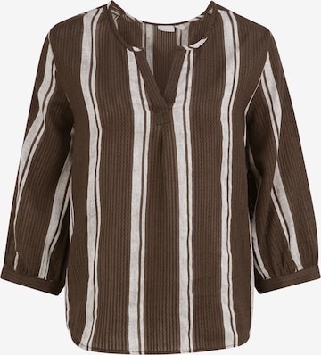 Fransa Tunic 'FRLASTRIPE 1' in Brown: front