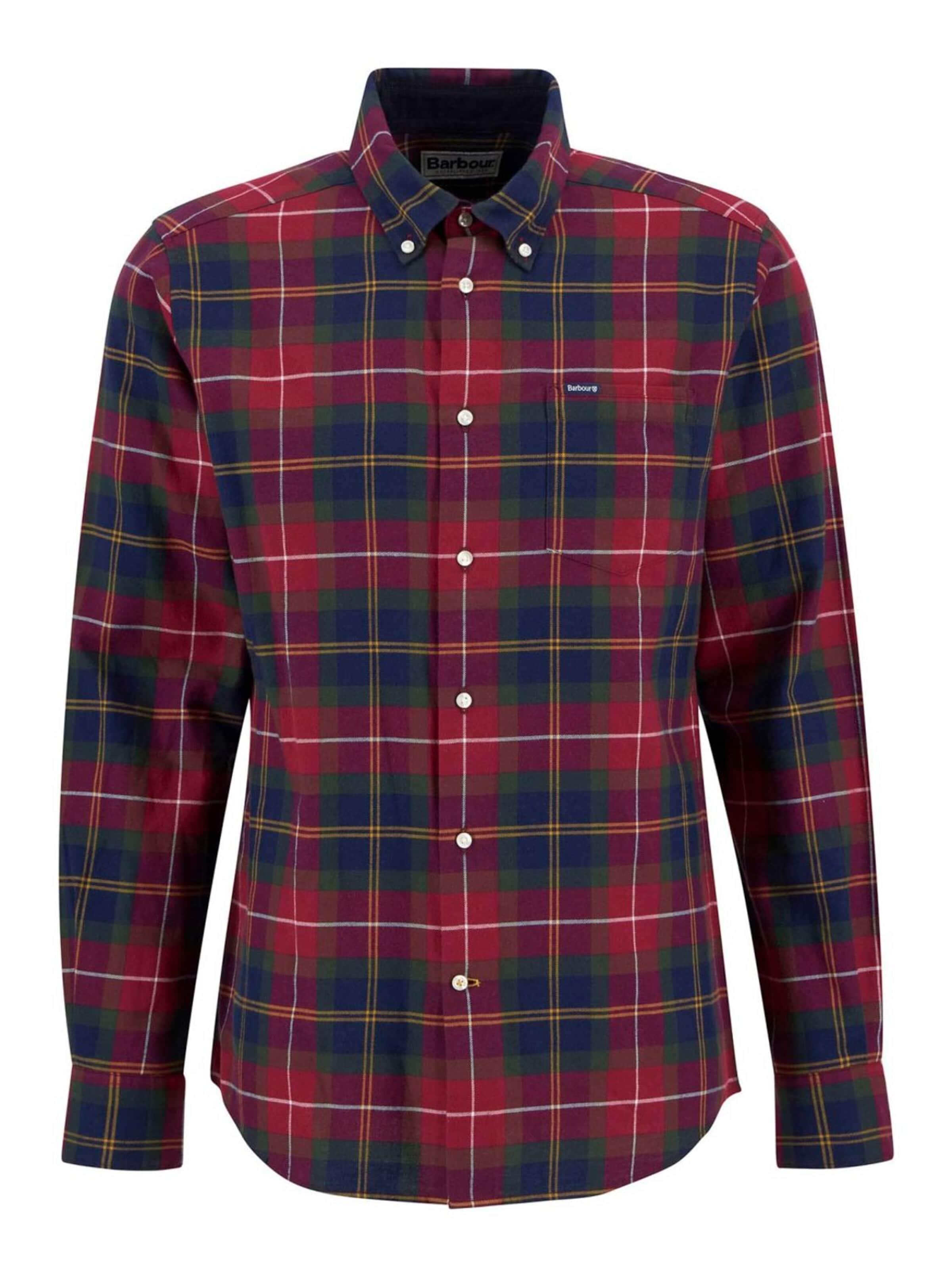 Barbour Regular fit Overhemd 'Fortrose' in Rood: voorkant