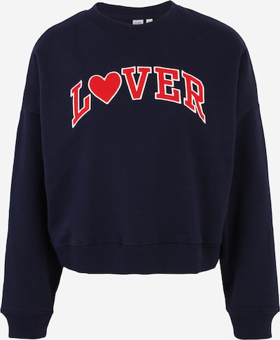 Gap Petite Sweater majica u mornarsko plava / crvena / bijela, Pregled proizvoda