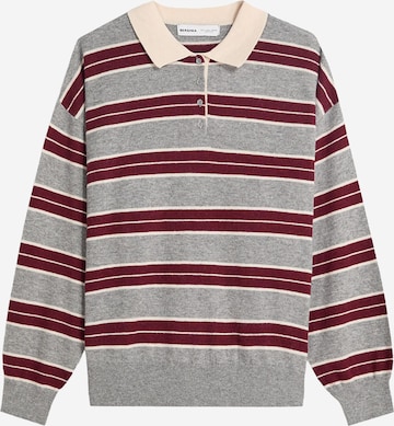 Pull-over Bershka en rouge : devant