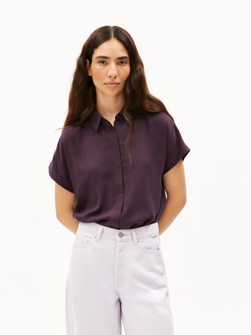 ARMEDANGELS Blouse in Lila: voorkant