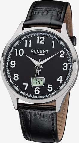 REGENT Analog Watch in Black: front