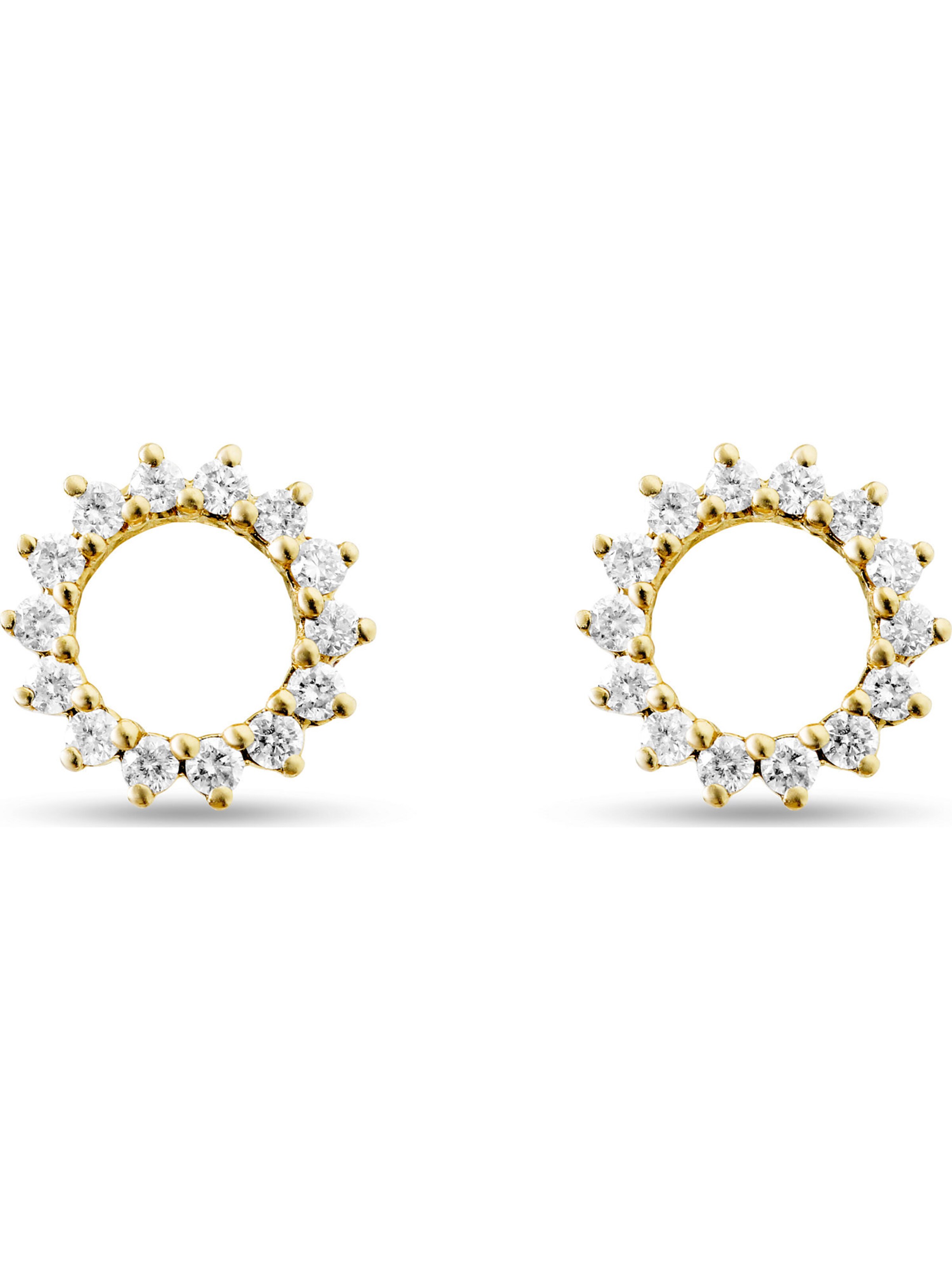 CHRIST Earrings in Yellow: front