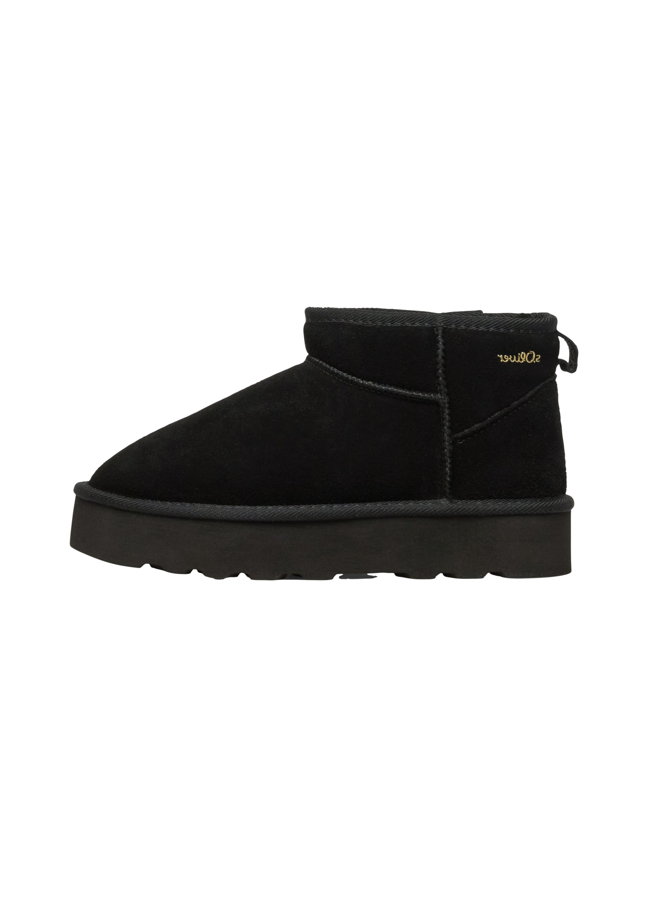s.Oliver Snowboots in Schwarz: Vorderseite