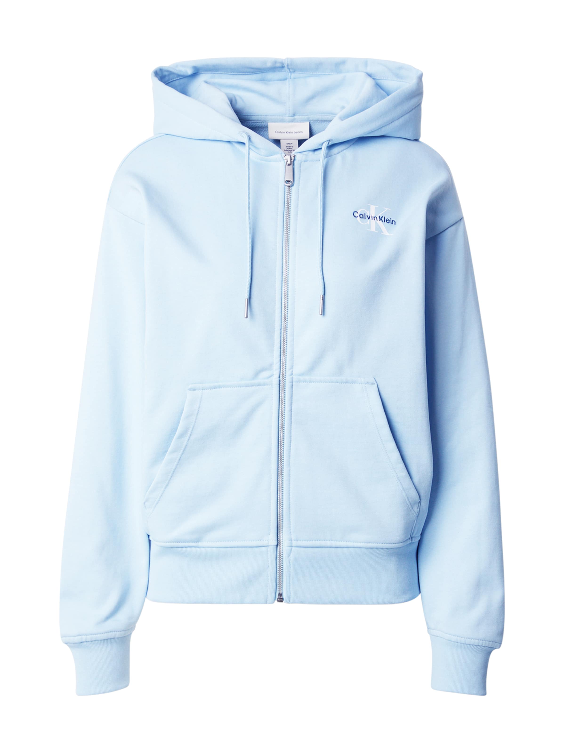 Calvin Klein Jeans Mikina – modrá: přední strana