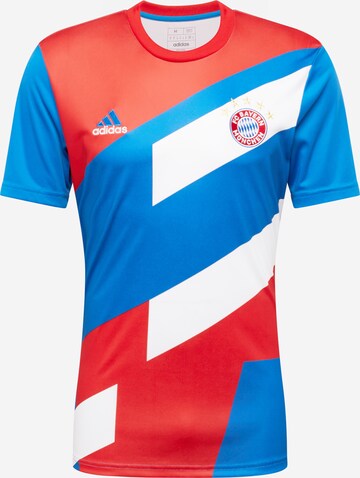 ADIDAS SPORTSWEAR Funkční tričko 'Fc Bayern Pre-Match' – modrá: přední strana