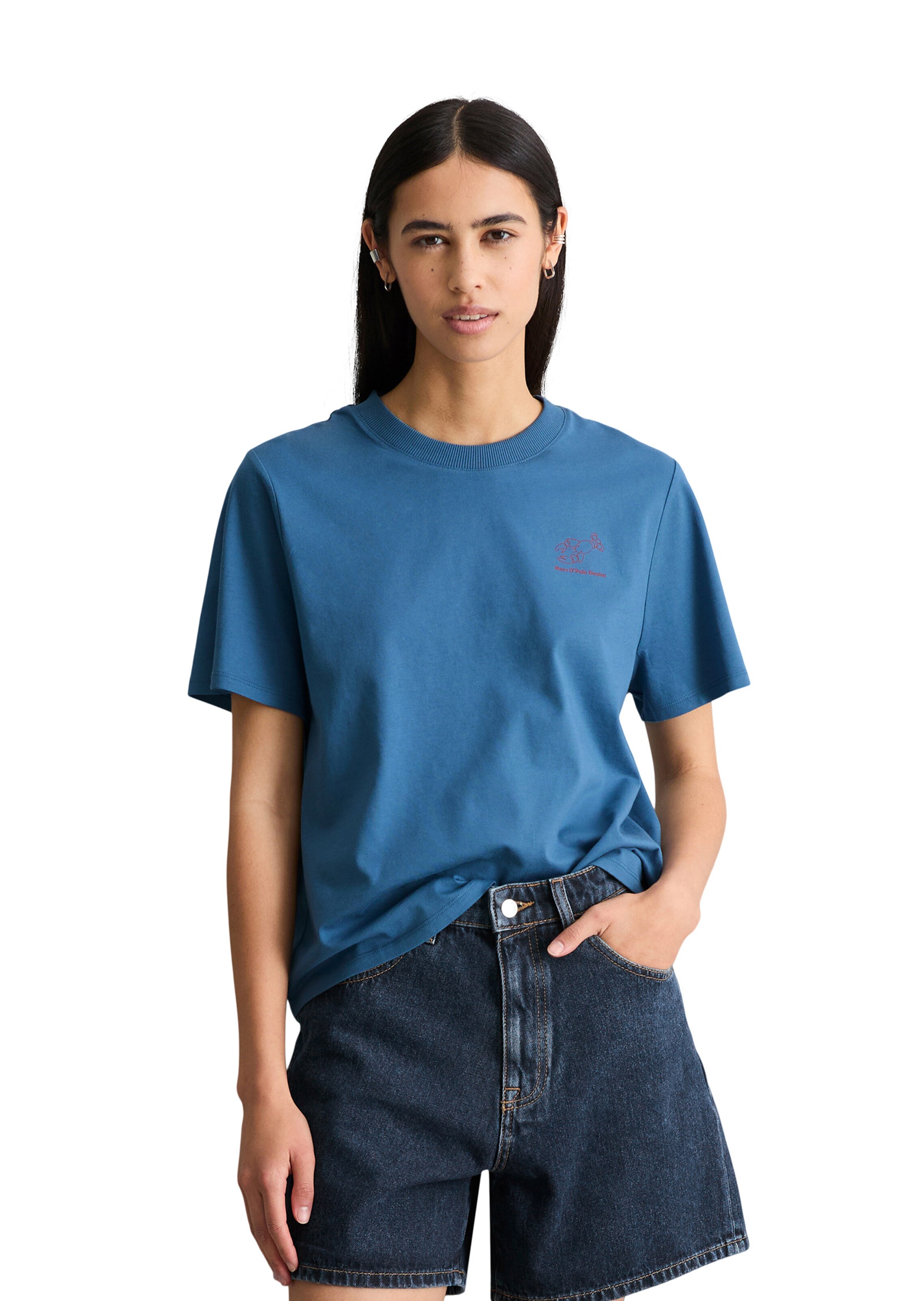T-shirt Marc O'Polo DENIM en bleu : devant