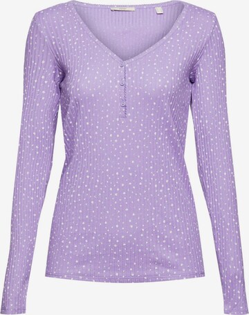 T-shirt ESPRIT en violet : devant