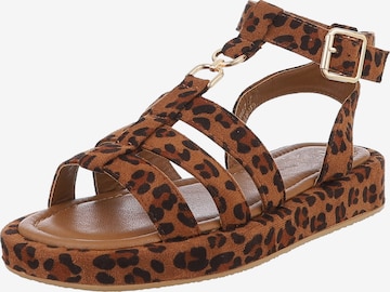 Ital-Design Sandals in Brown: front