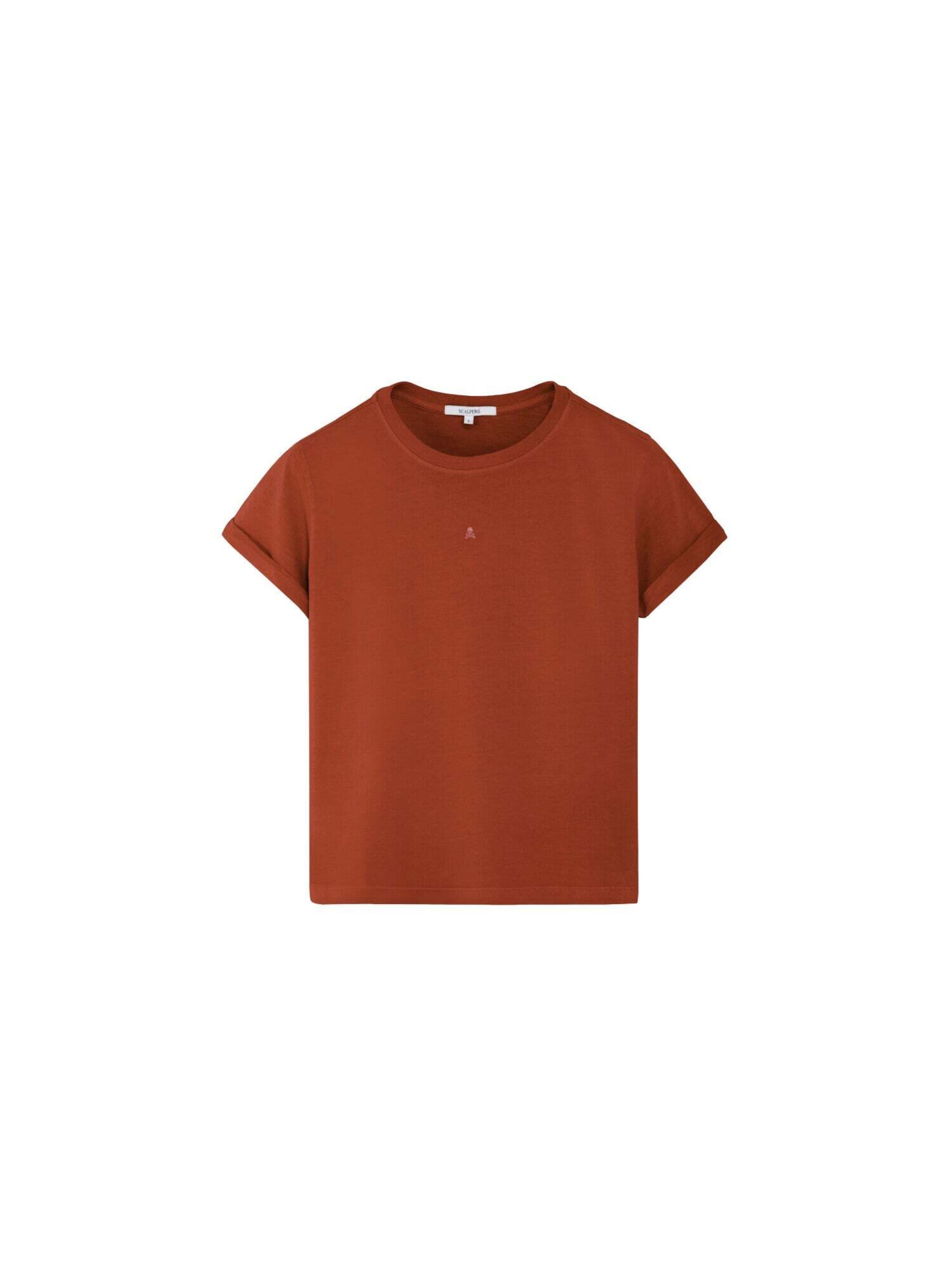 T-shirt Scalpers en orange : devant