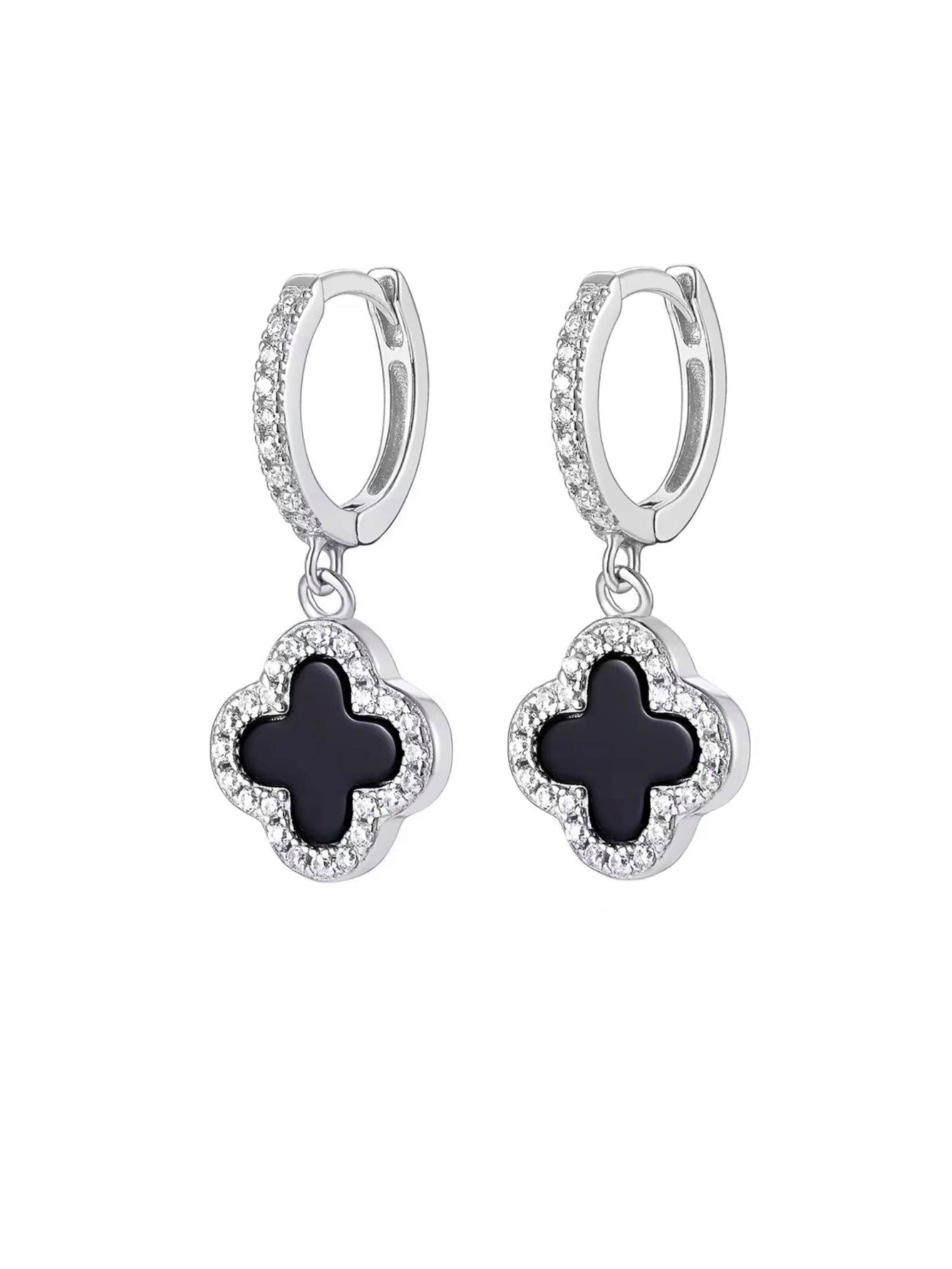 ROUGEMONT Jewellery Ohrringe in Schwarz: Vorderseite