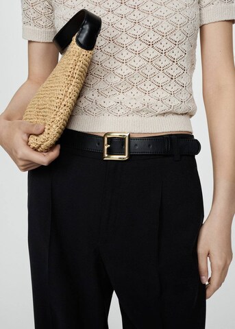 MANGO Loosefit Bandplooibroek 'Cesar' in Zwart
