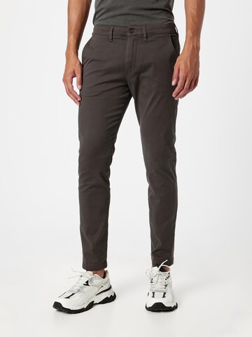 INDICODE JEANS Regular Chino Pants 'Rafle' in Grey: front