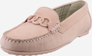 Barbour Mocassins 'Astrid' in Roze: voorkant