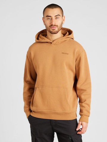 HOLLISTER - Sweatshirt em castanho: frente