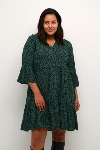 KAFFE CURVE Dress 'Cedina' in Green: front