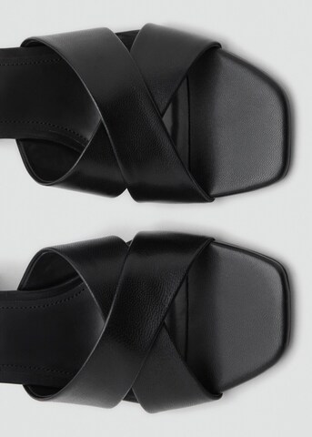MANGO Mules in Black