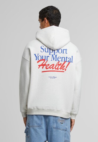 Sweat-shirt 'Support Your Mental' Another Cotton Lab en blanc : devant