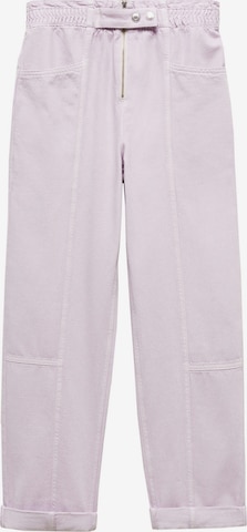 Regular Pantalon 'Camila' MANGO en violet : devant