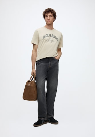 JACK & JONES Μπλουζάκι 'JJEDENVER' σε μπεζ