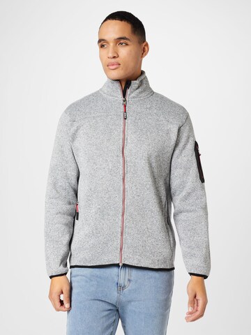 Veste en polaire Jack's en gris : devant