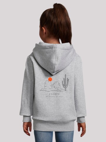 F4NT4STIC Sweatshirt 'Escape Discover the World Savannah Minimalistic' in Grey