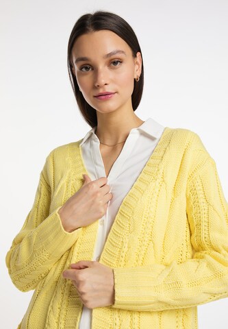 Usha Knit Cardigan in Yellow