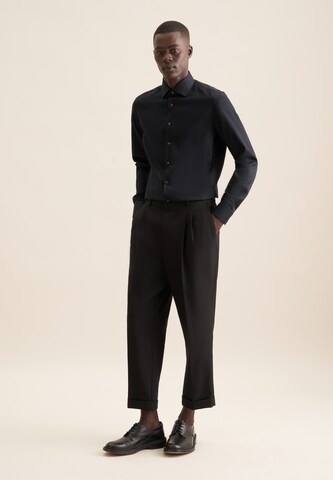 SEIDENSTICKER Slim fit Business shirt in Black