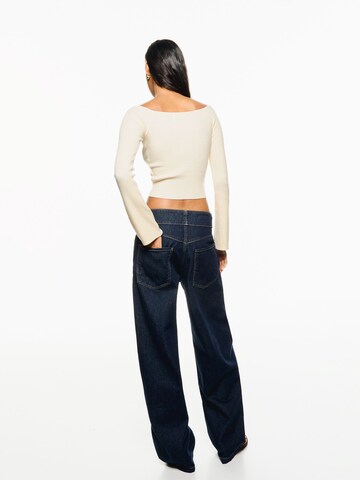 Pull-over Bershka en beige