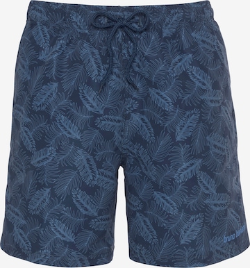 Shorts de bain Bruno Banani en bleu : devant